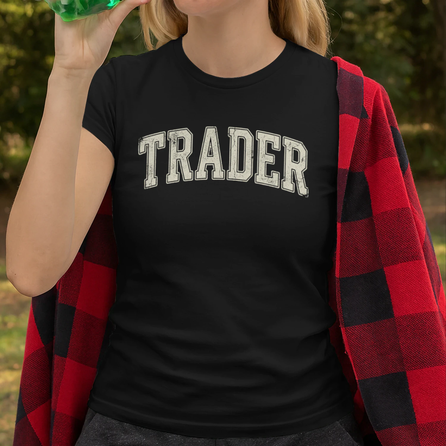 TraderVintage Trader Shirt Retro Varsity Style Day Trading