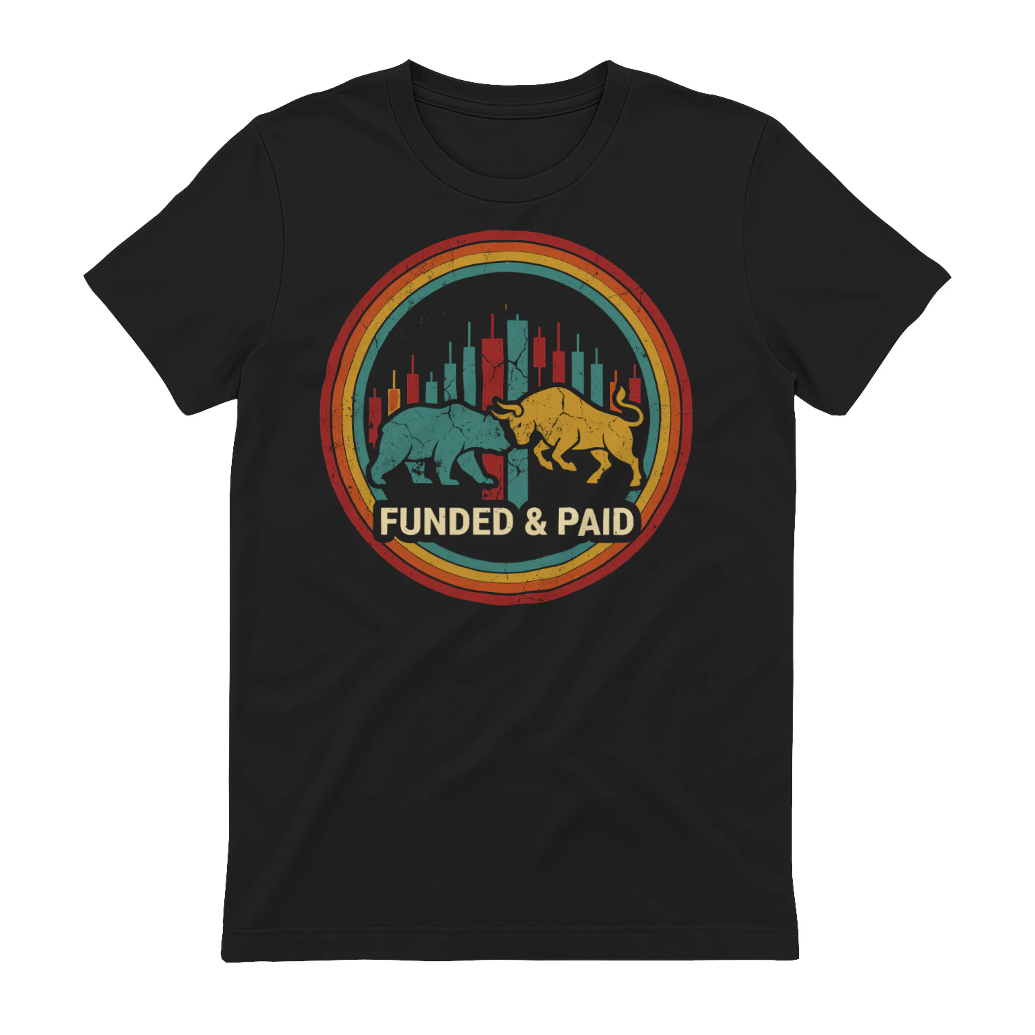 Funded & Paid - Retro vintage Trading T-shirt