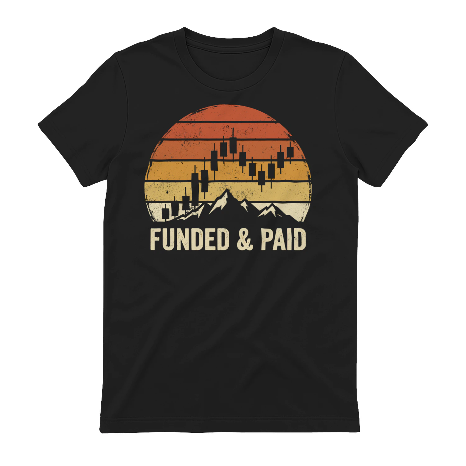 Funded & Paid - Retro vintage Funded Trader T-shirt