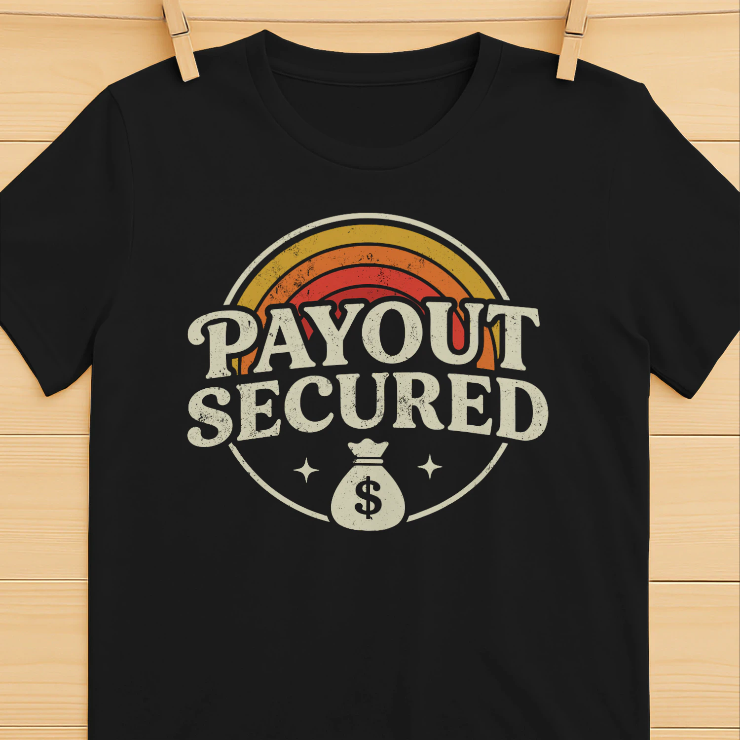 Payout Secured - Retro Vintage Trading T-shirt