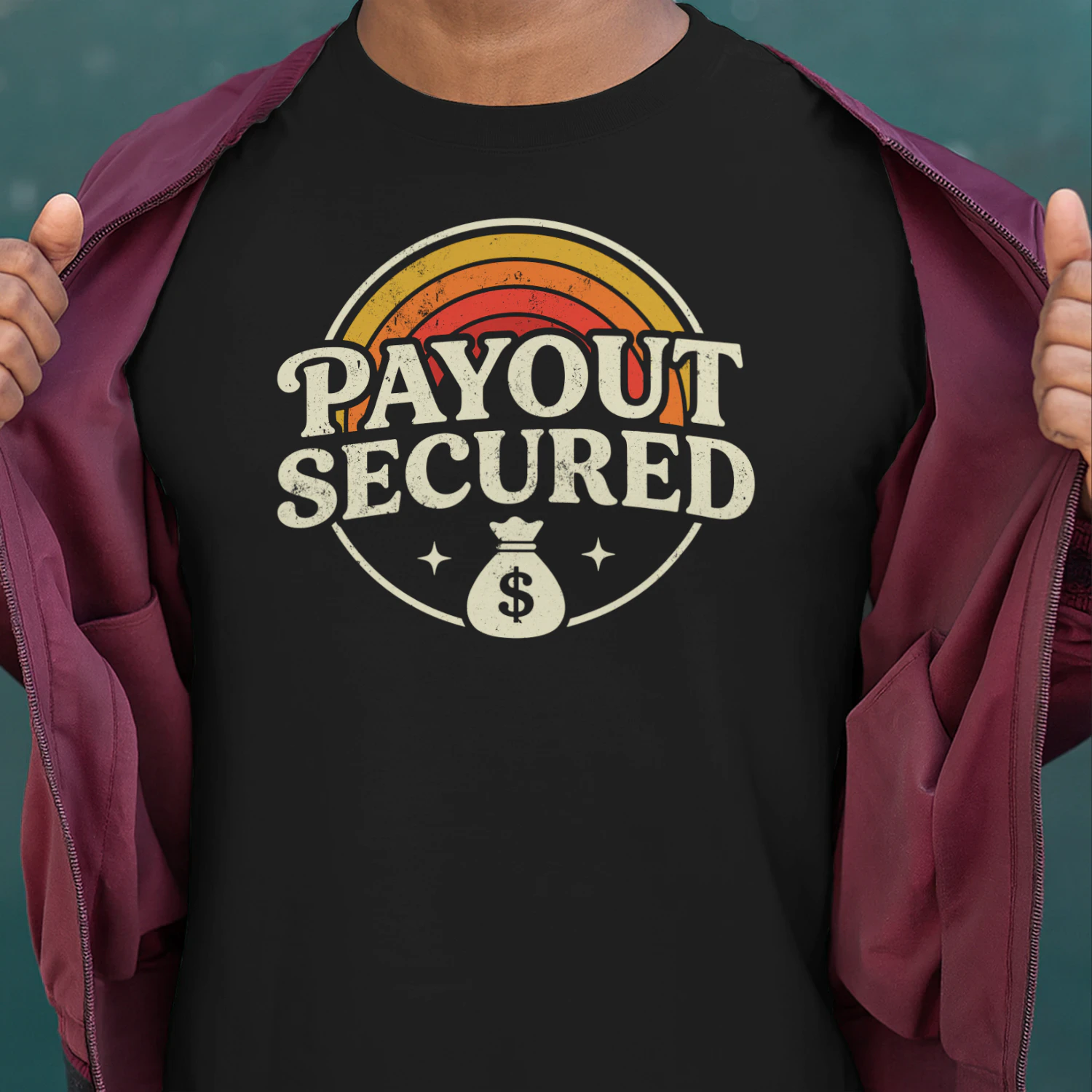 Payout Secured - Retro Vintage Trading T-shirt