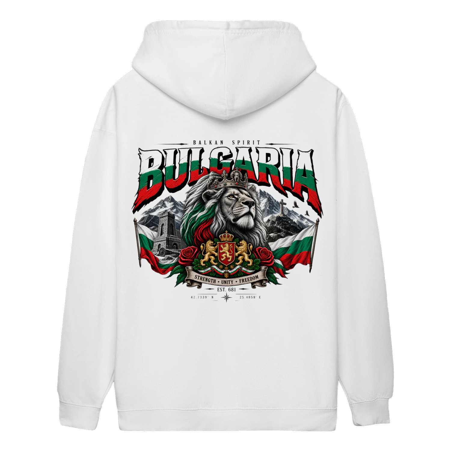 Bulgaria Hoodie, Bulgarian Pride Sweatshirt, Balkan Spirit Hoodie, Bulgaria Lion Shirt, Bulgarian Heritage Gift, Patriotic Streetwear