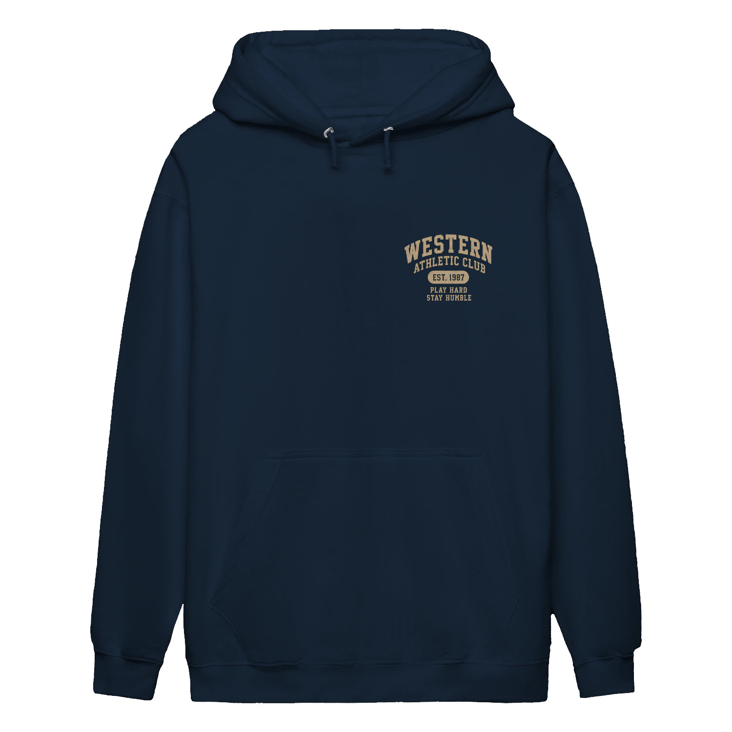 Western Athletic Club Hoodie | Vintage College Graphic Sweatshirt | Retro Streetwear