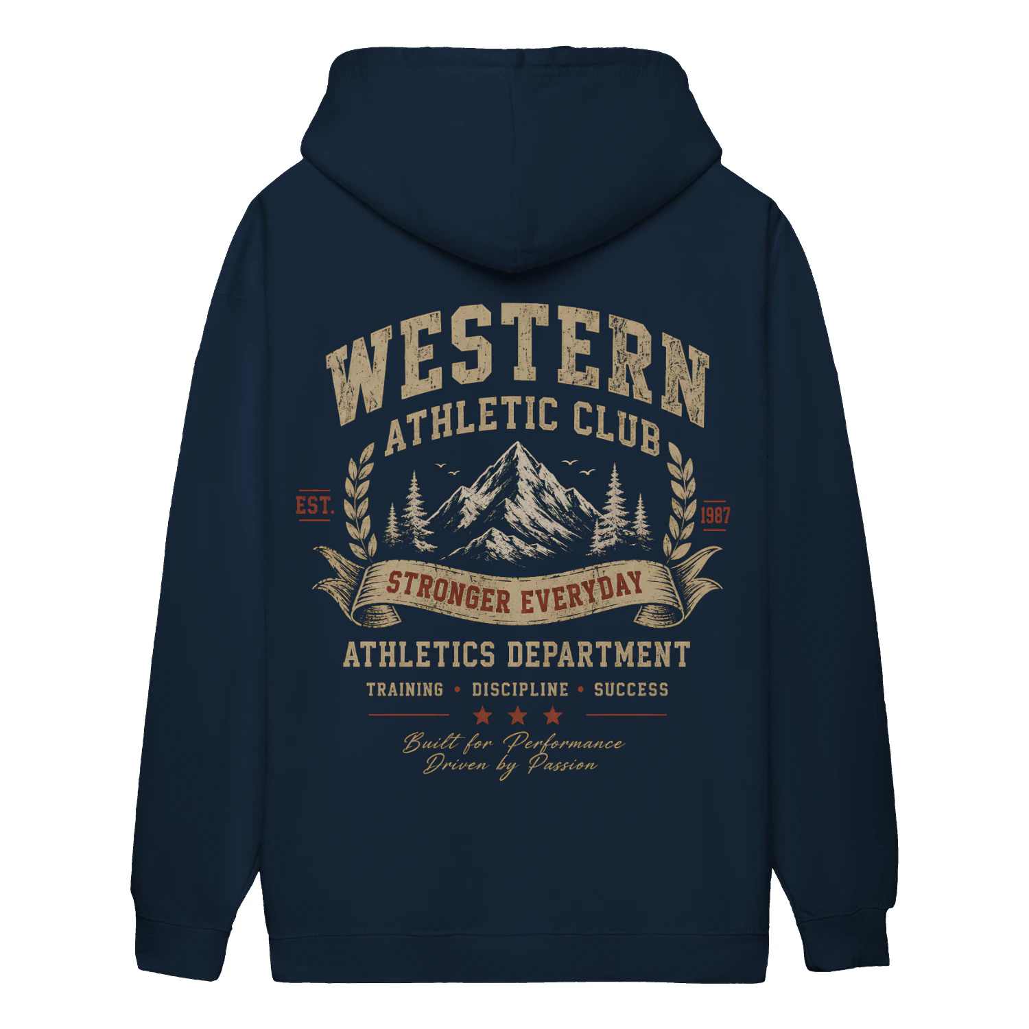 Western Athletic Club Hoodie | Vintage College Graphic Sweatshirt | Retro Streetwear