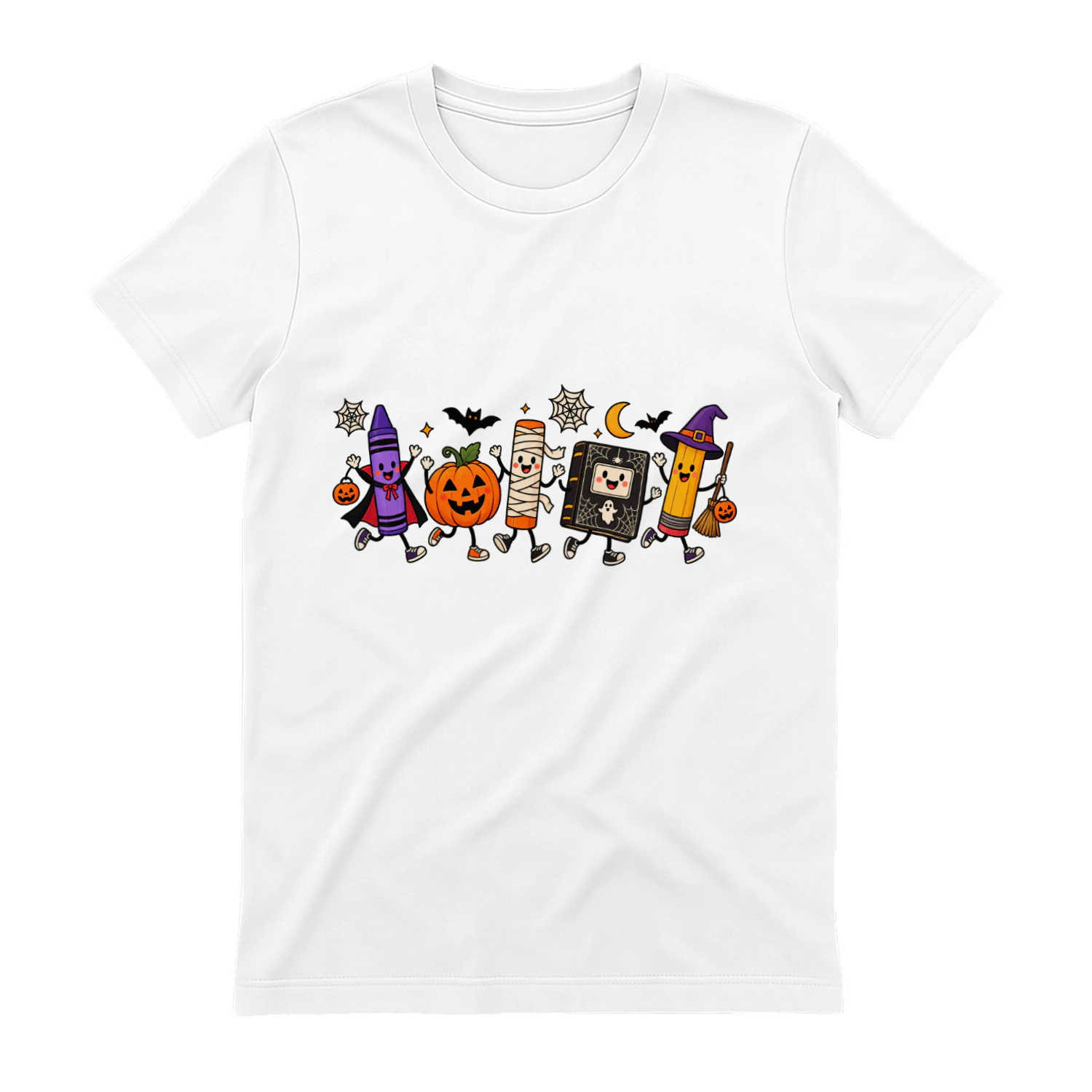Cute Halloween Crew – Spooky Friends Halloween T-Shirt Design