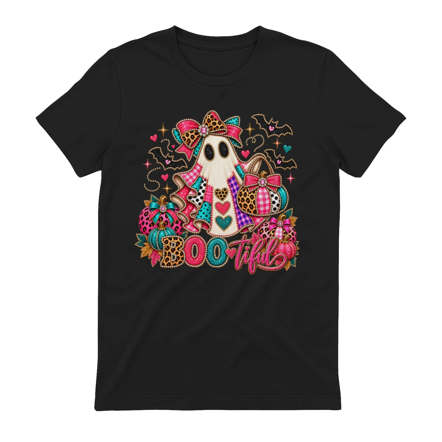 BOOtiful Halloween Ghost – Cute & Spooky Patchwork Design