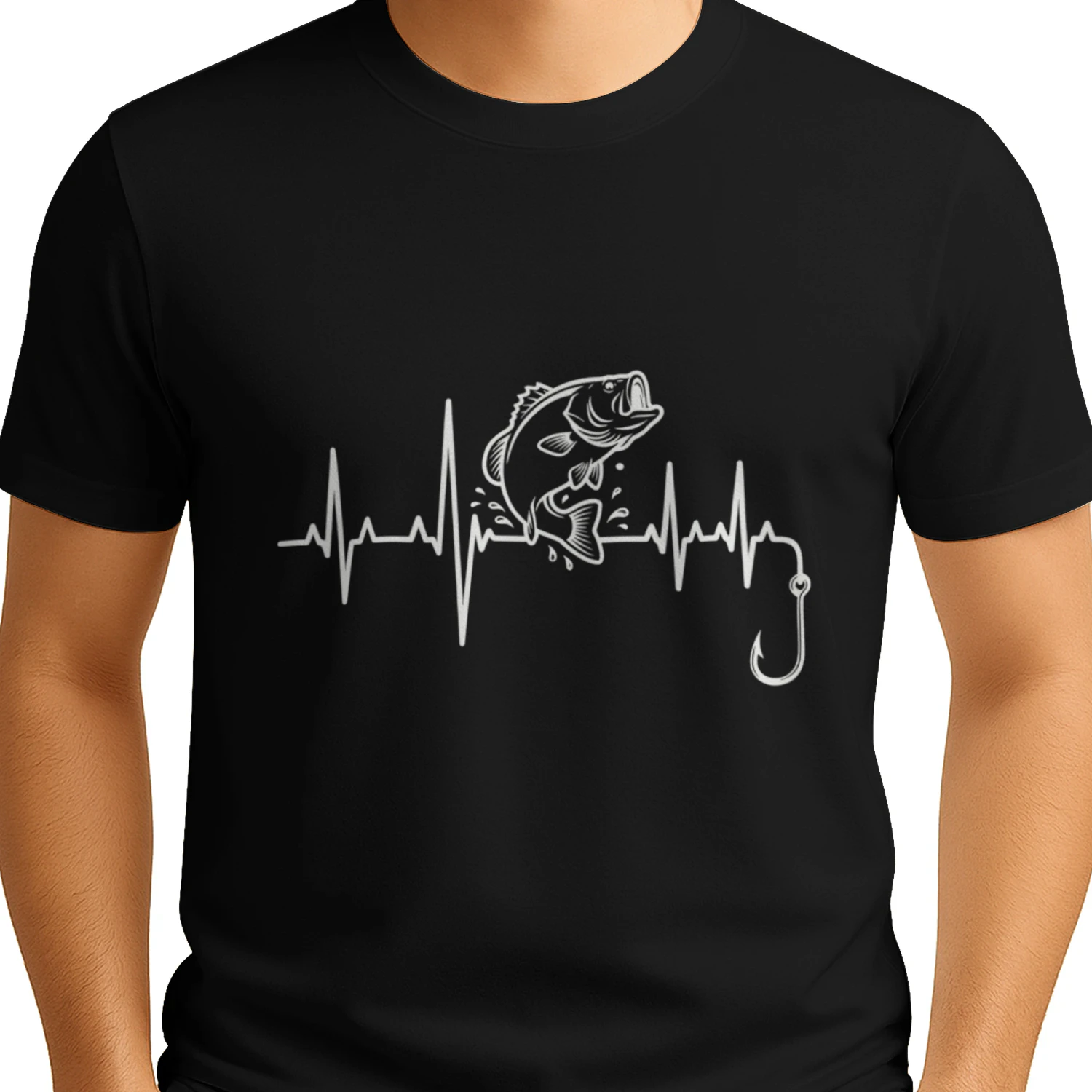Fishing Heartbeat — Gift for Fishermen