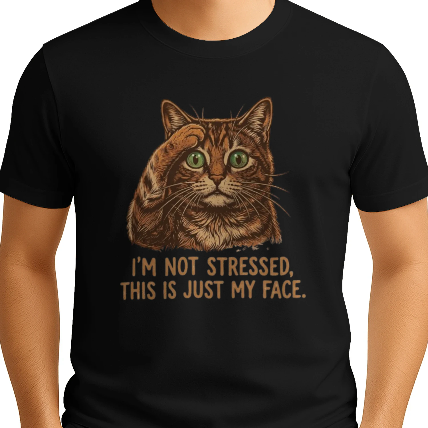 I am not stressed cat t-shirt
