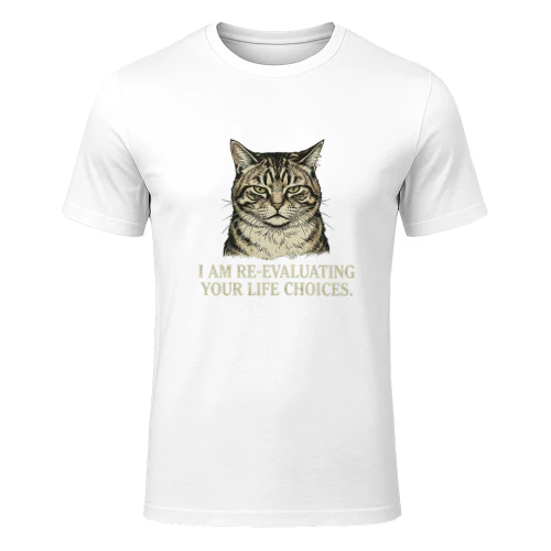 Funny Cat Meme T-Shirt — Humorous Cat Graphic Tee