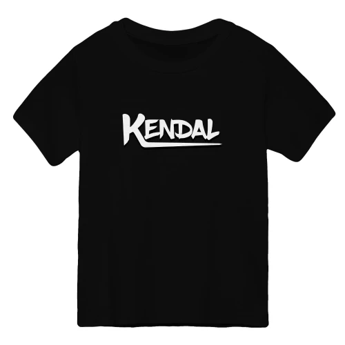 Kendal Merch - Logo Ufficiale Scritta Bianca Stilizzata