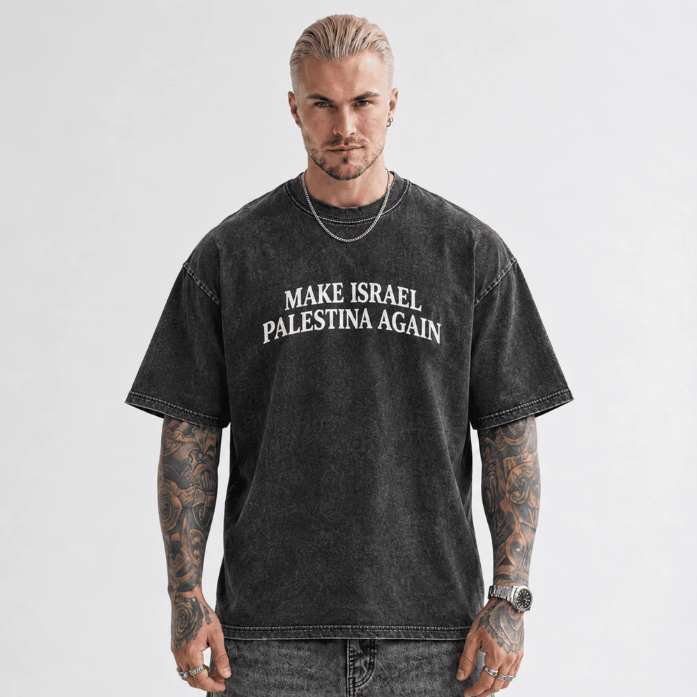 MIPA TEE - Acid Washed Heavy Oversized T-shirt.