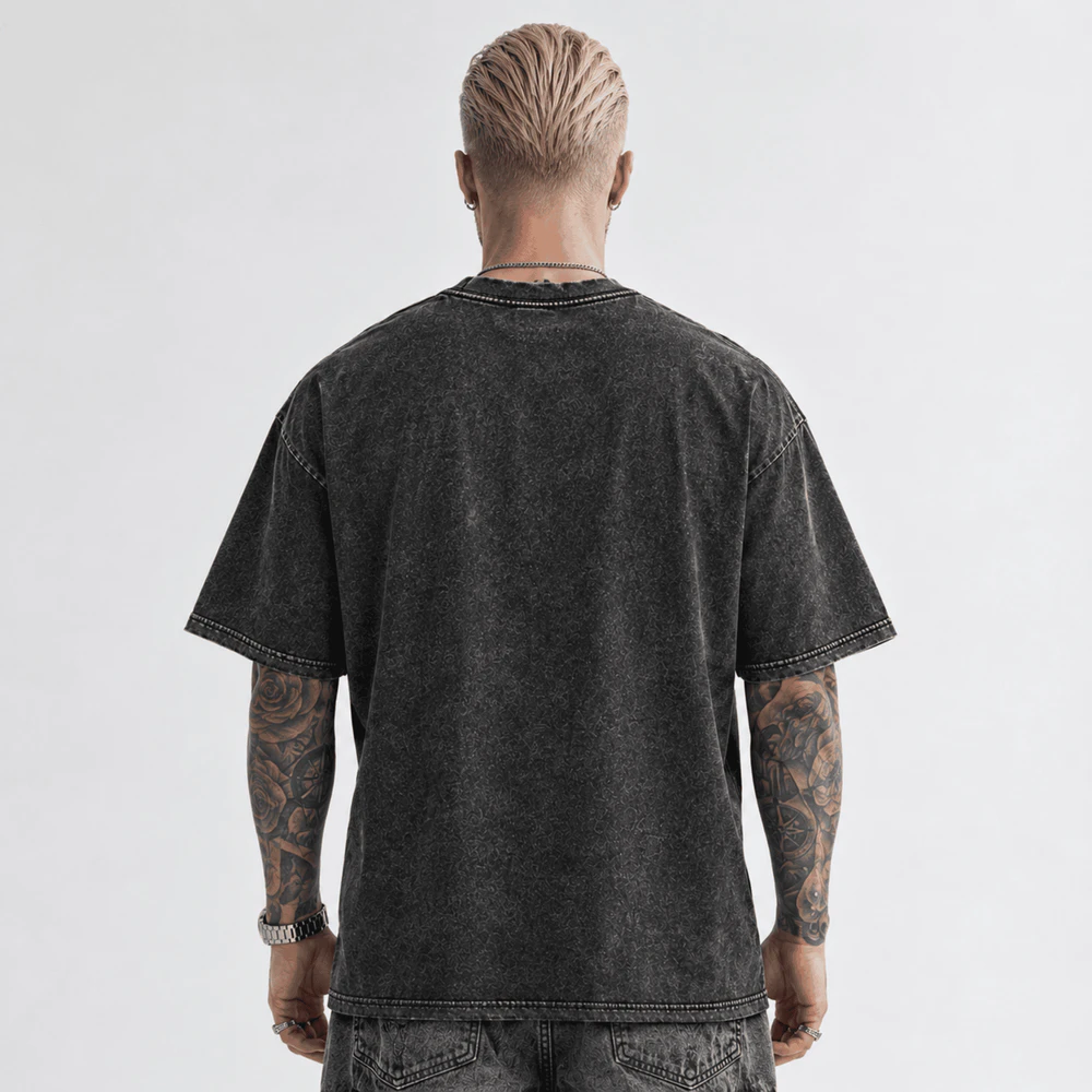 MIPA TEE - Acid Washed Heavy Oversized T-shirt.