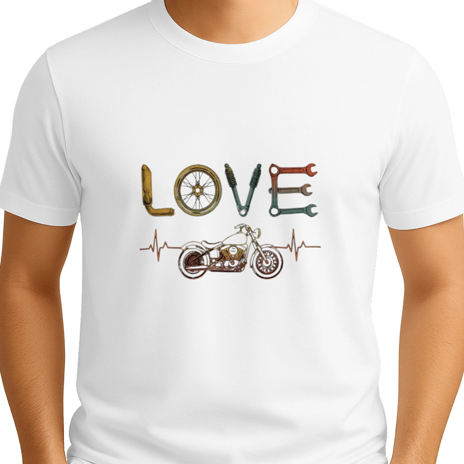 LOVE Motorcycle Lifeline Retro