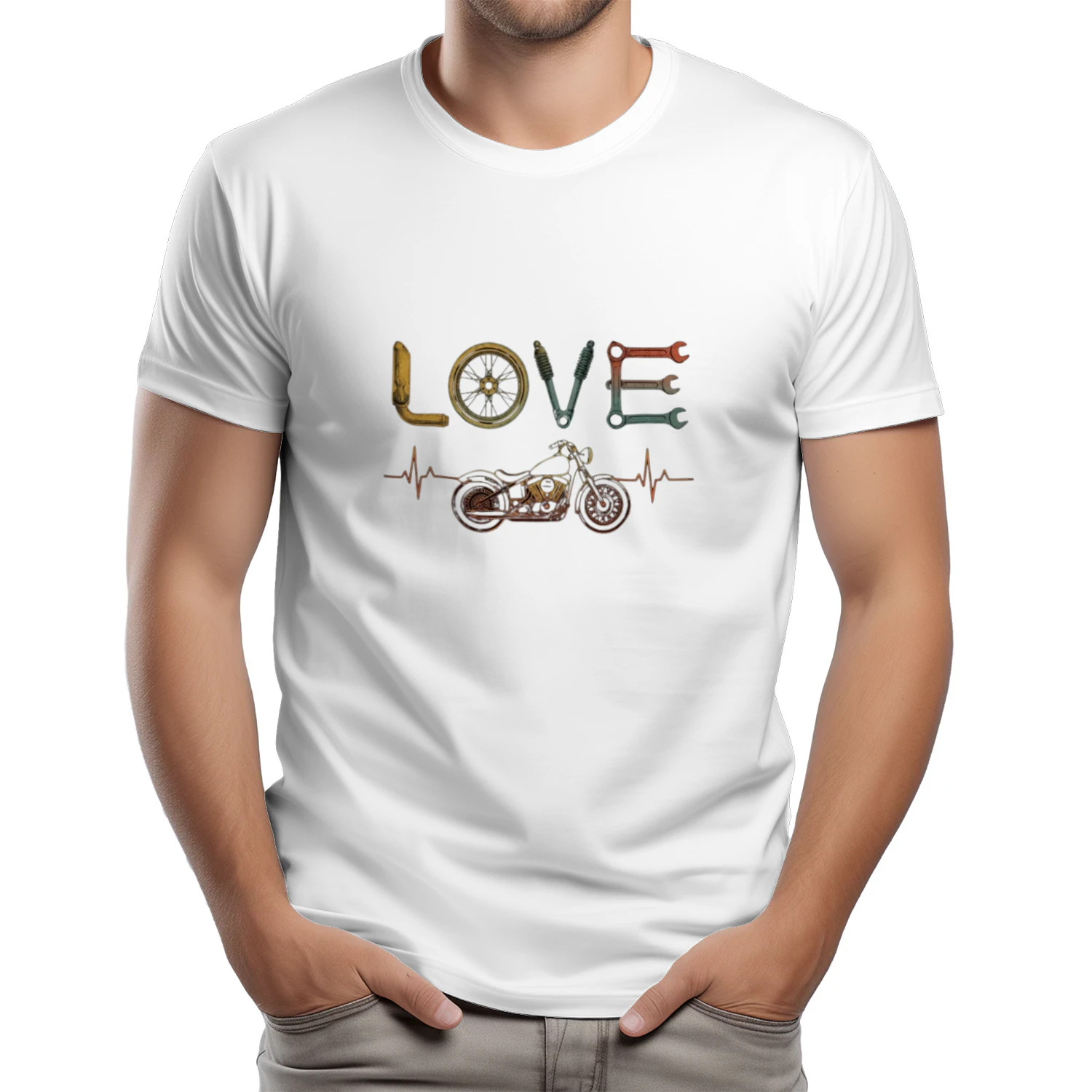 LOVE Motorcycle Lifeline Retro