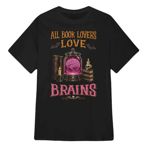 EN0124 - all book lovers love brains