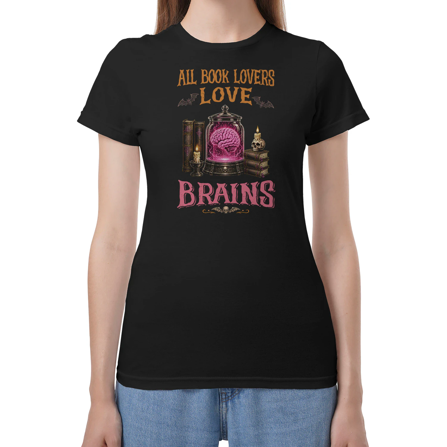 EN0124 - all book lovers love brains