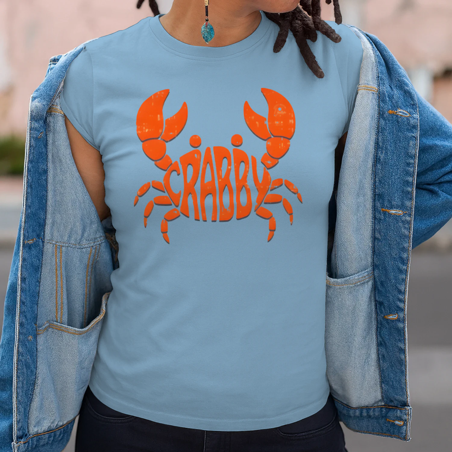 Crabby Crab Funny Unisex Cotton T-shirt