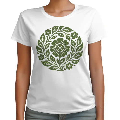 Nordic Folk Floral Tee