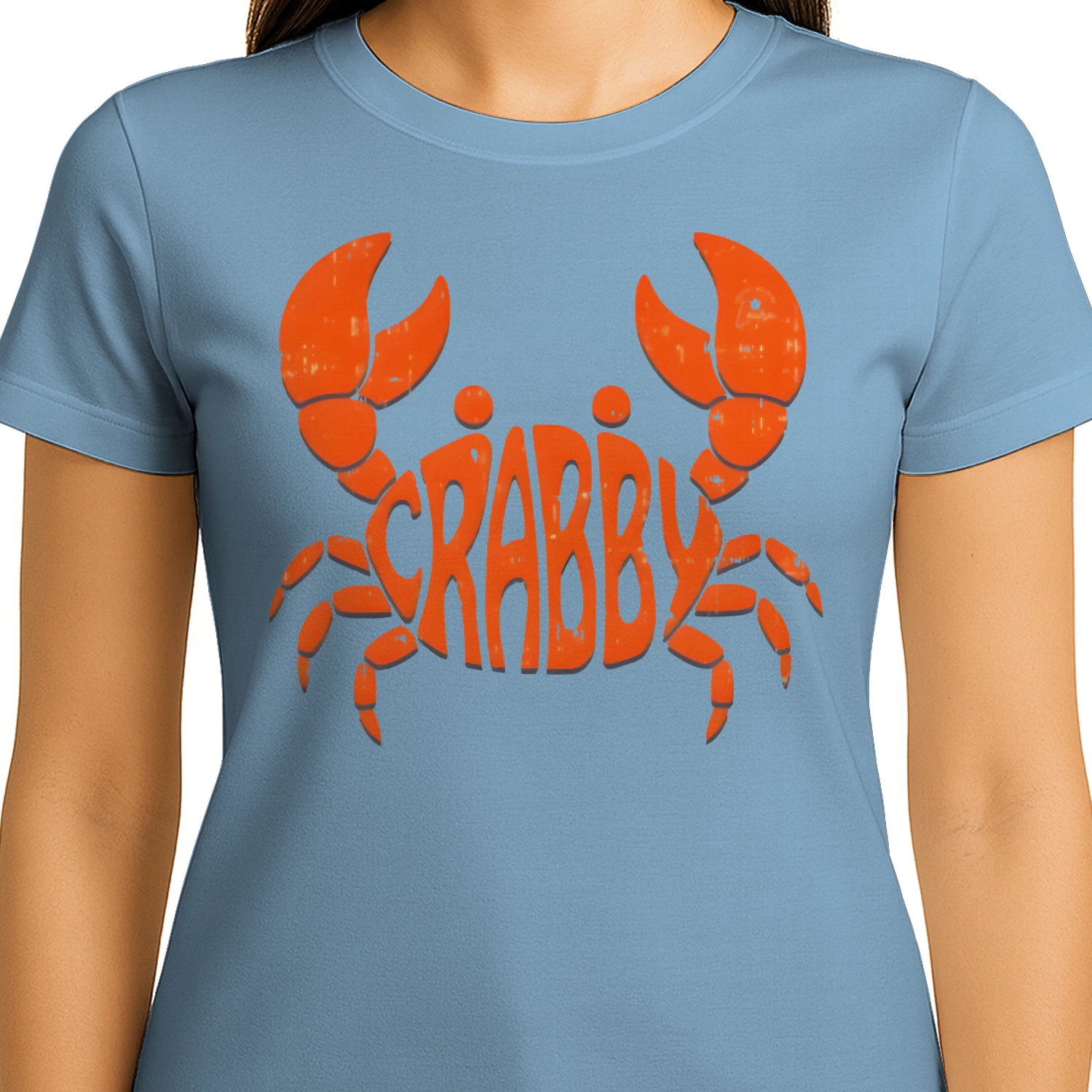 Crabby Crab Funny Unisex Cotton T-shirt