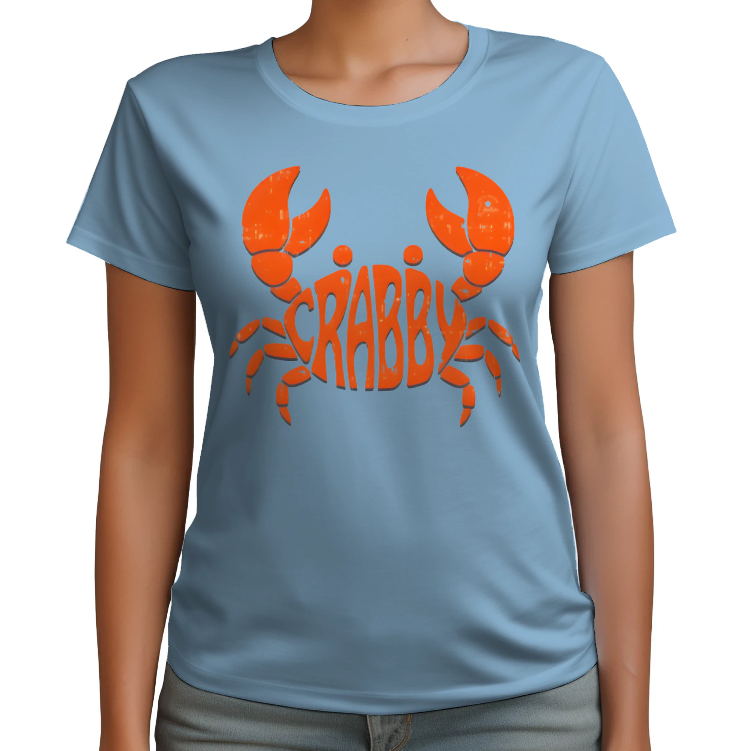 Crabby Crab Funny Unisex Cotton T-shirt