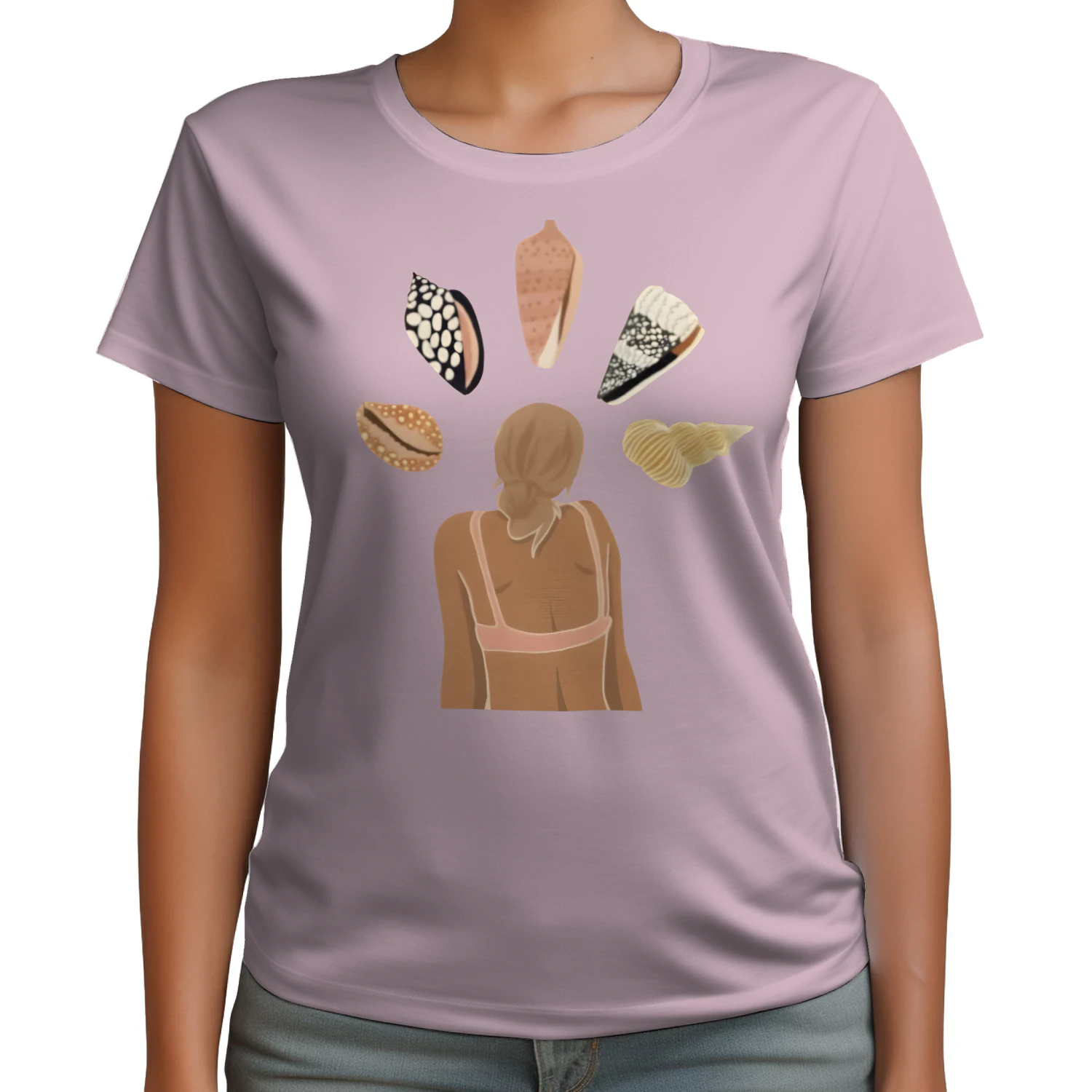 Seashell Girl Collection Unisex Cotton T-shirt