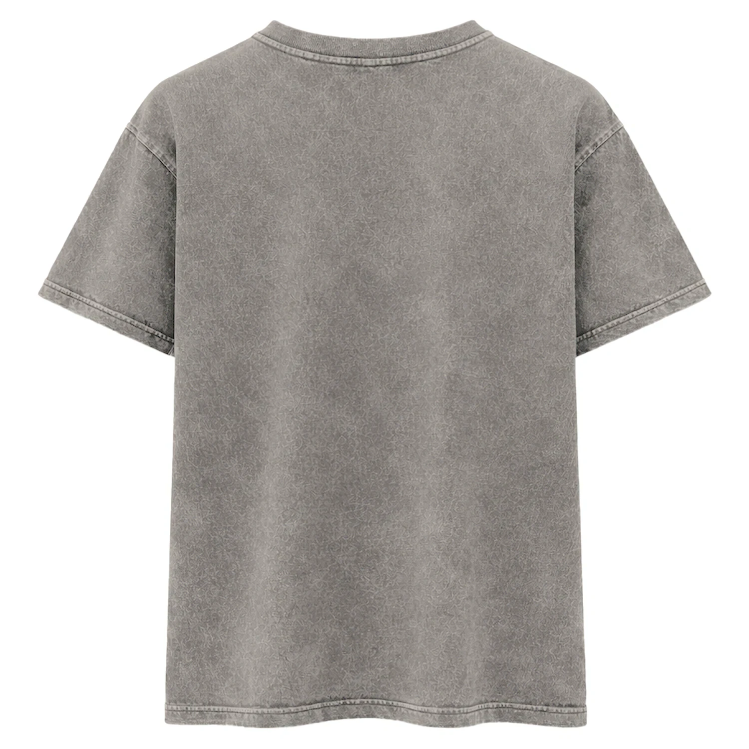 Messy Bun Funny Face Acid Washed  T-shirt