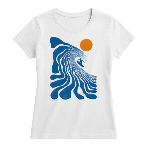 Retro Surf Wave T-Shirt