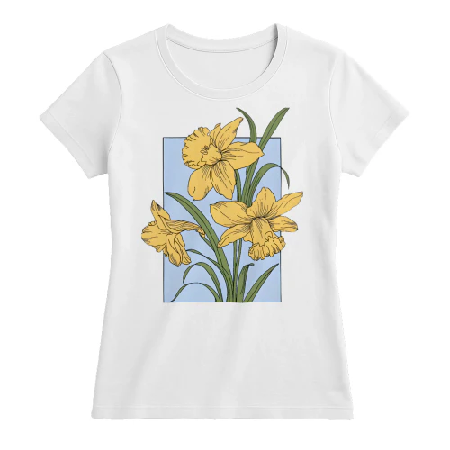 Vintage Daffodil Botanical Tee