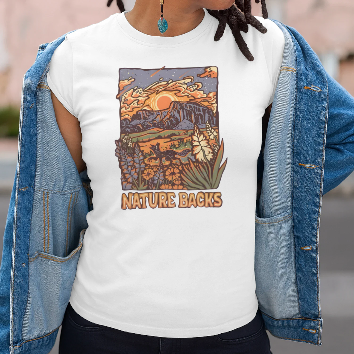 Nature Beckons Women's Fitted T-shirt