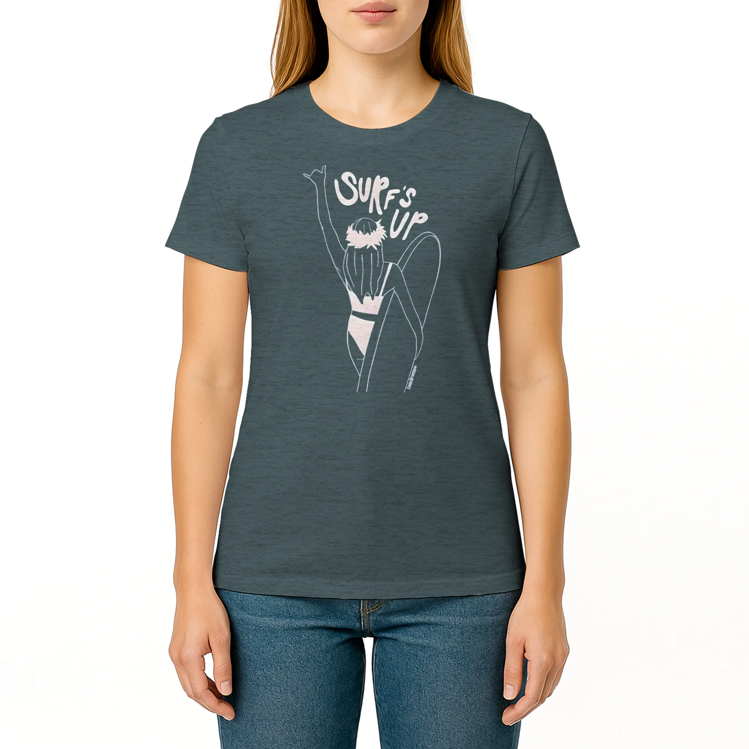 Surf's Up Women's Fitted T-shirt