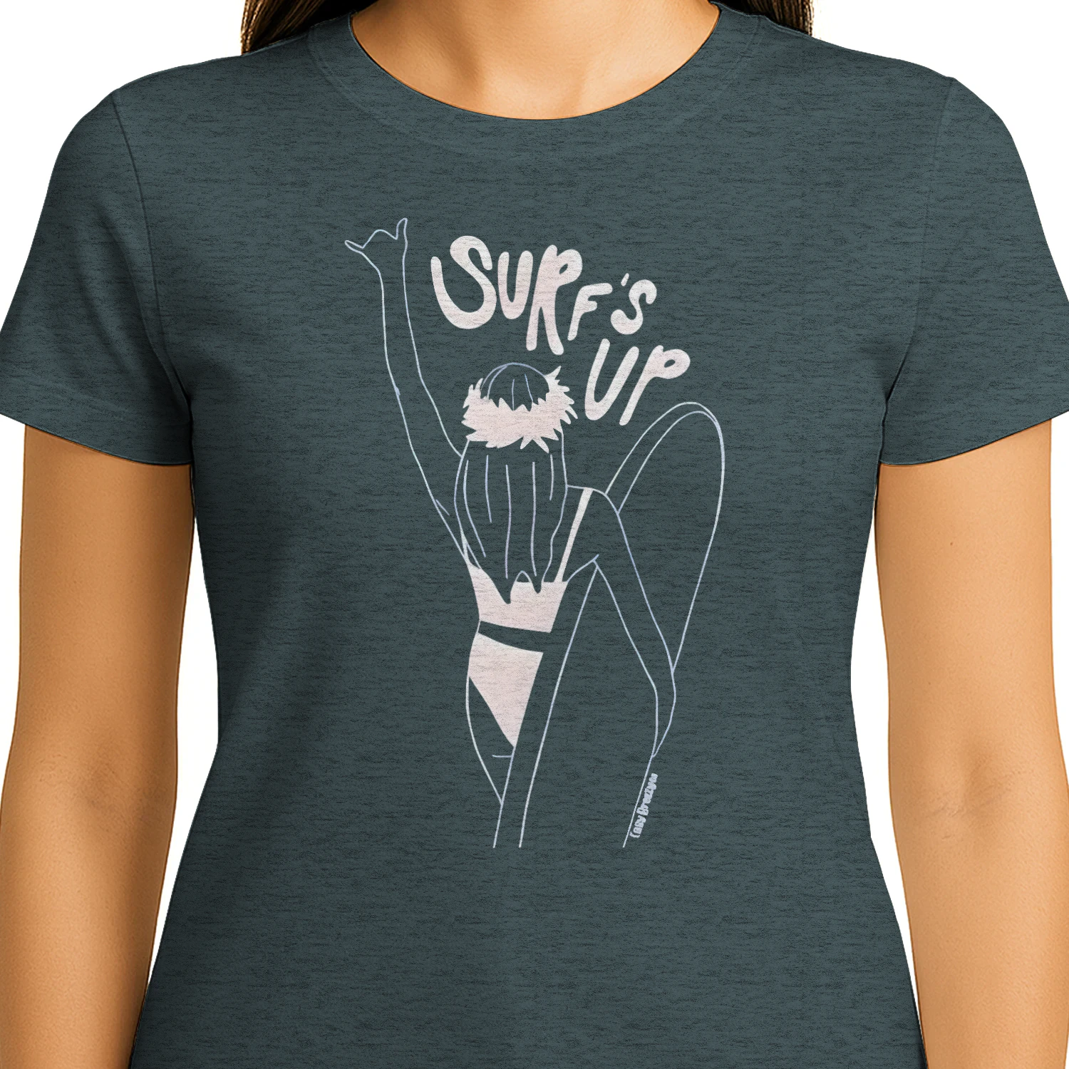 Surf's Up Women's Fitted T-shirt