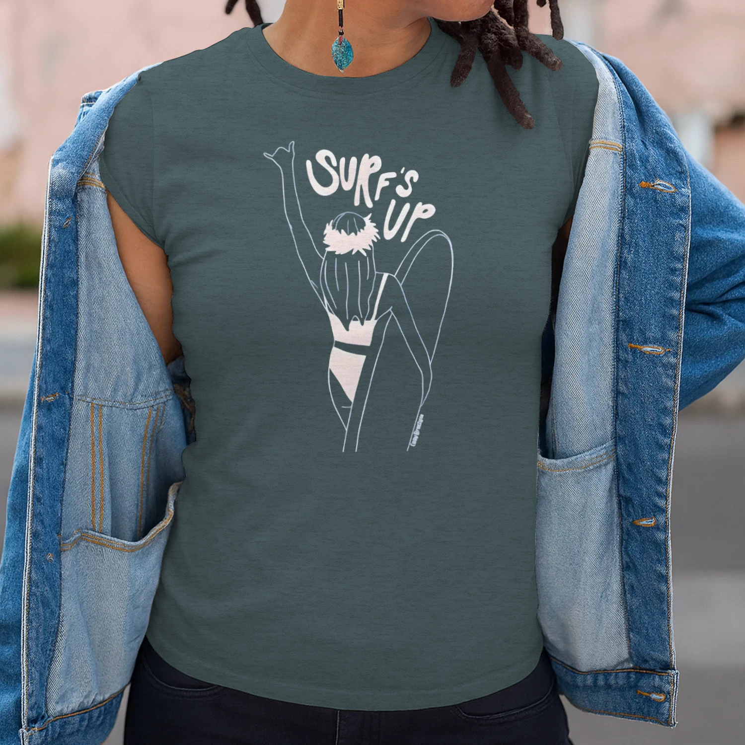 Surf's Up Women's Fitted T-shirt