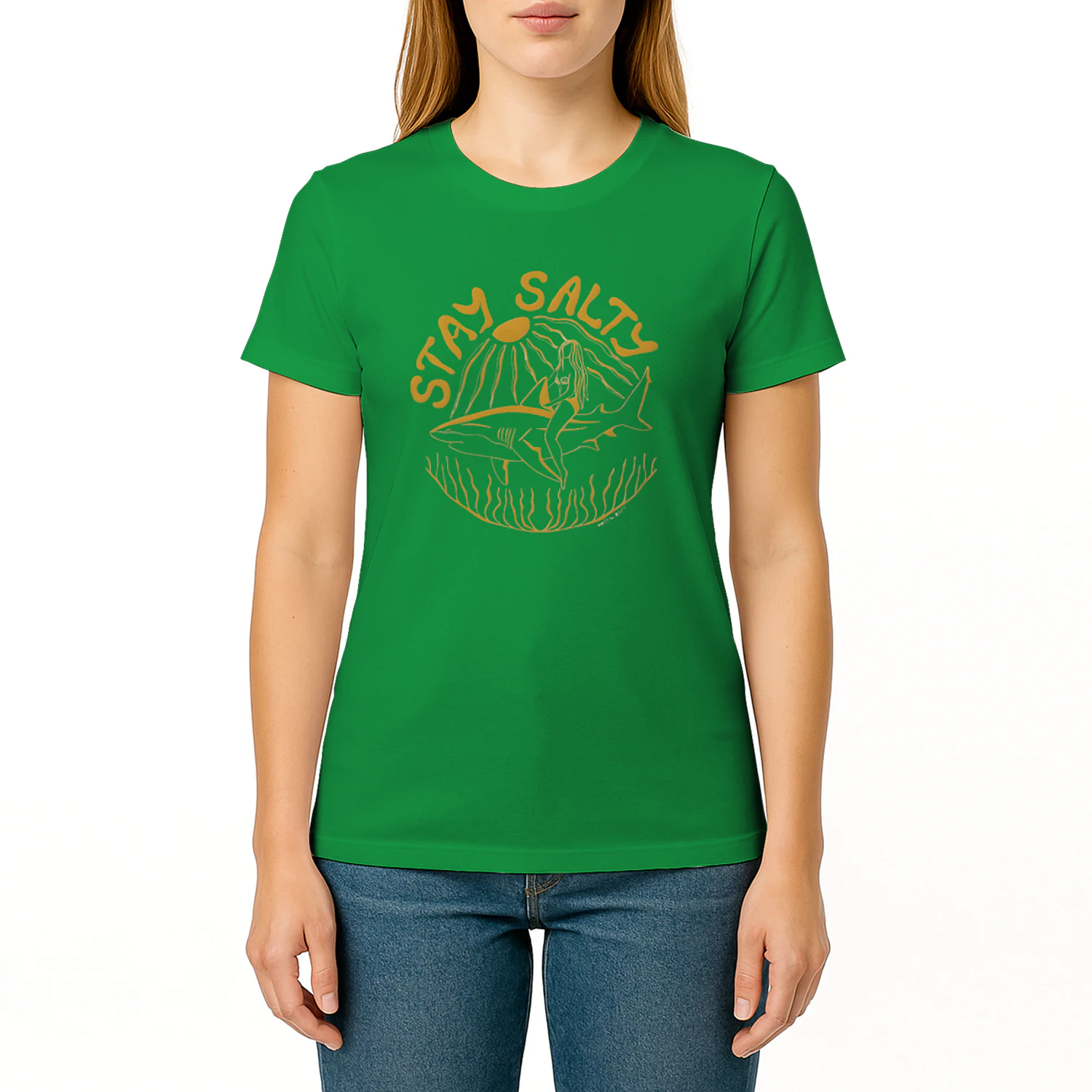 Stay Salty Vintage Surf Women's Fitted T-shirt