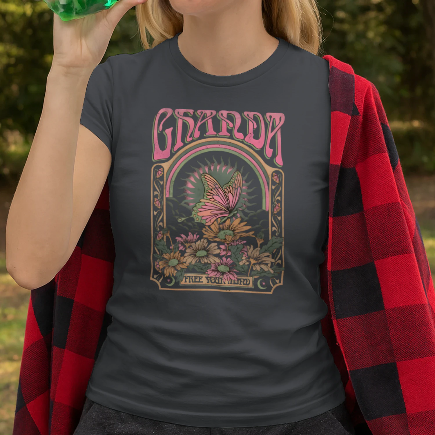 Groovy Butterfly Women's Fitted T-shirt