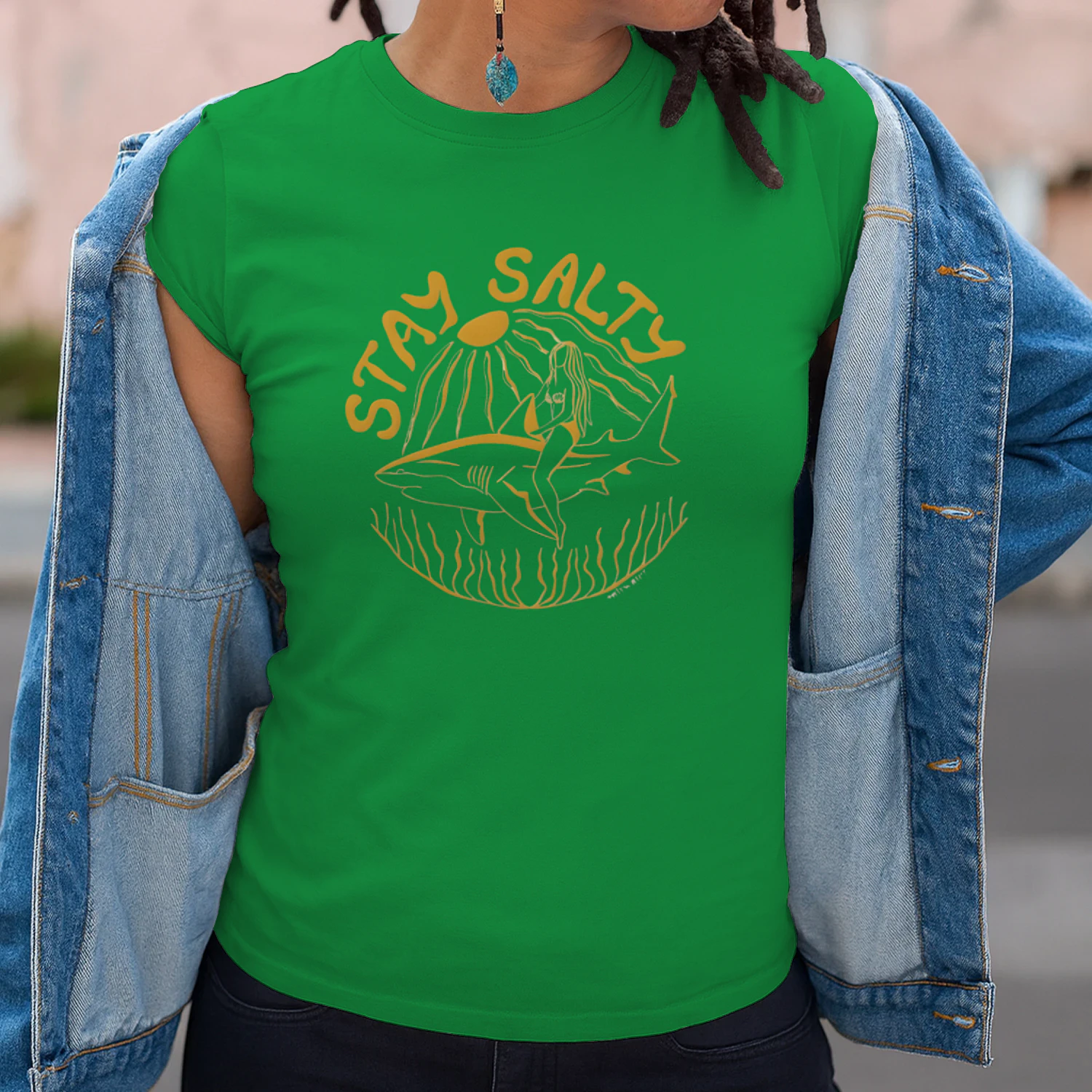 Stay Salty Vintage Surf Women's Fitted T-shirt