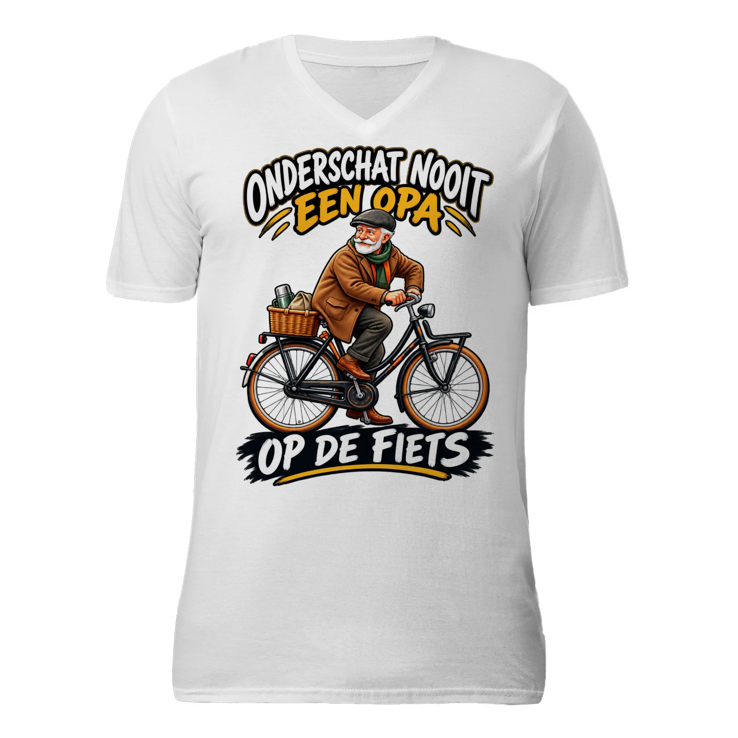 Onderschat Nooit Een Opa Op De Fiets | Grappig Fietsen T-Shirt |  Cadeau Voor Opa