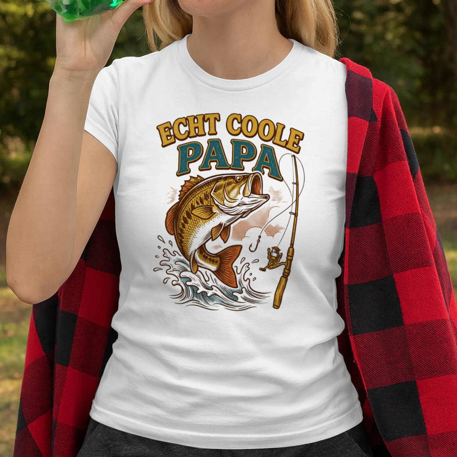 Echt Coole Papa Vissen Shirt