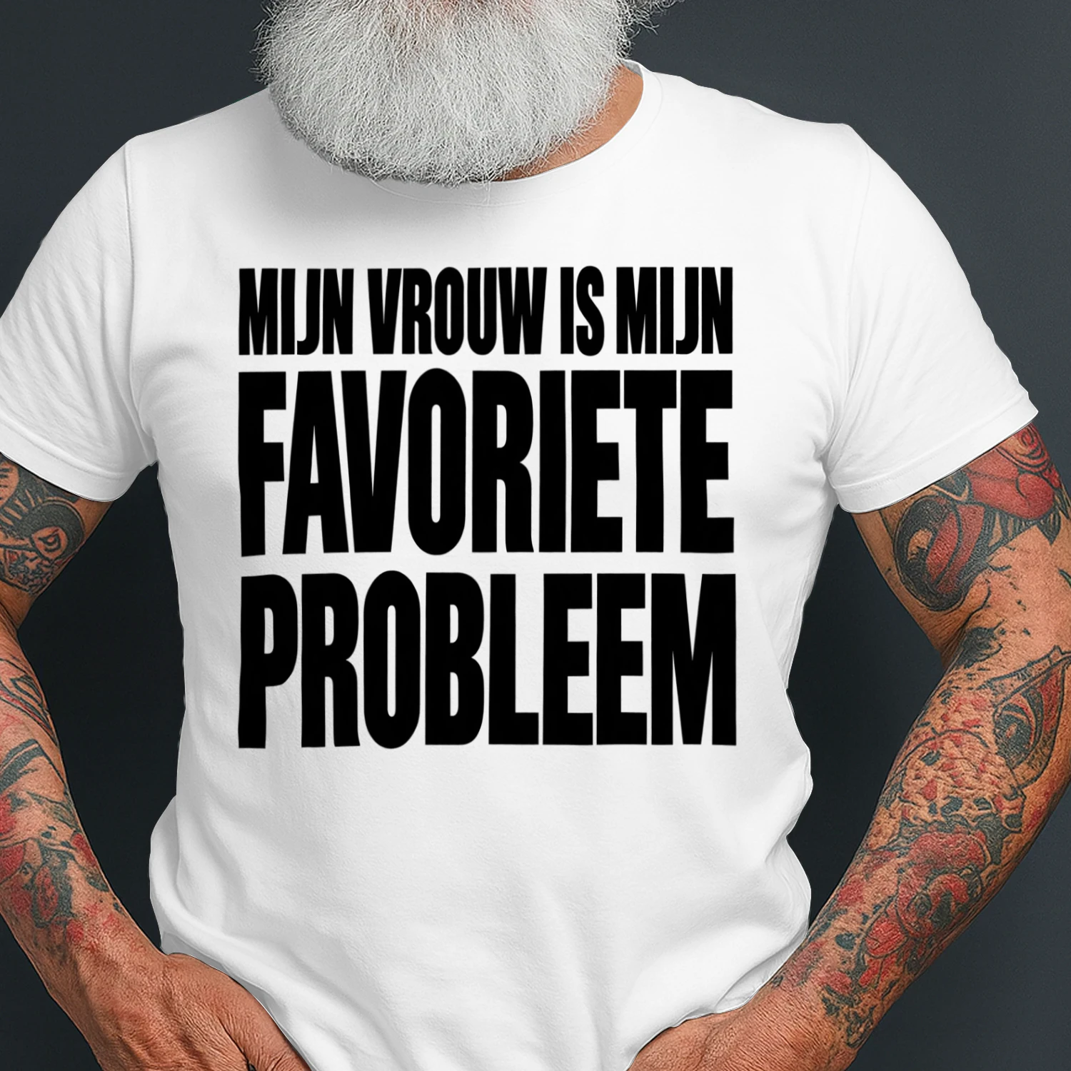 Mijn Vrouw Is Mijn Favoriete Probleem – T-shirt Design