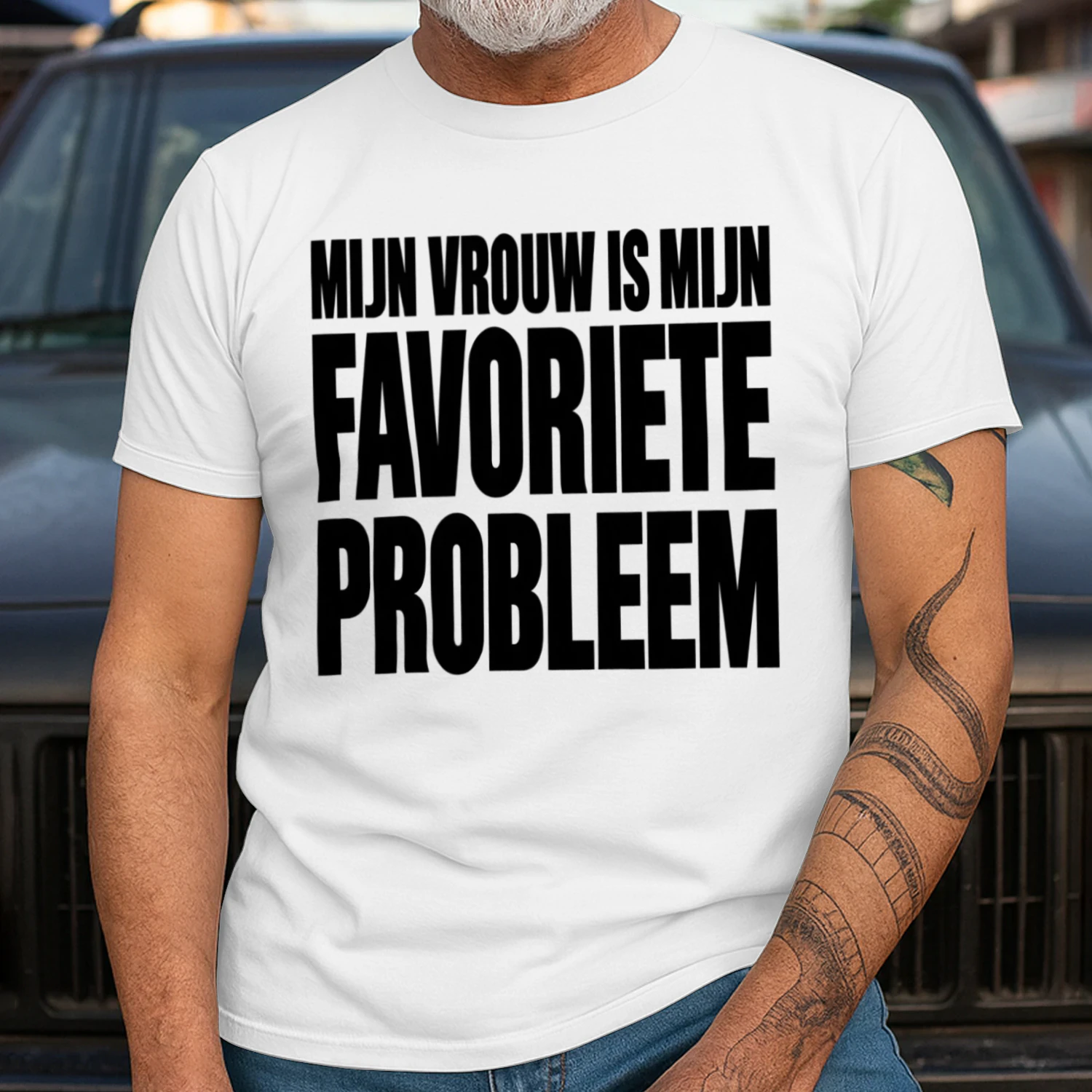 Mijn Vrouw Is Mijn Favoriete Probleem – T-shirt Design
