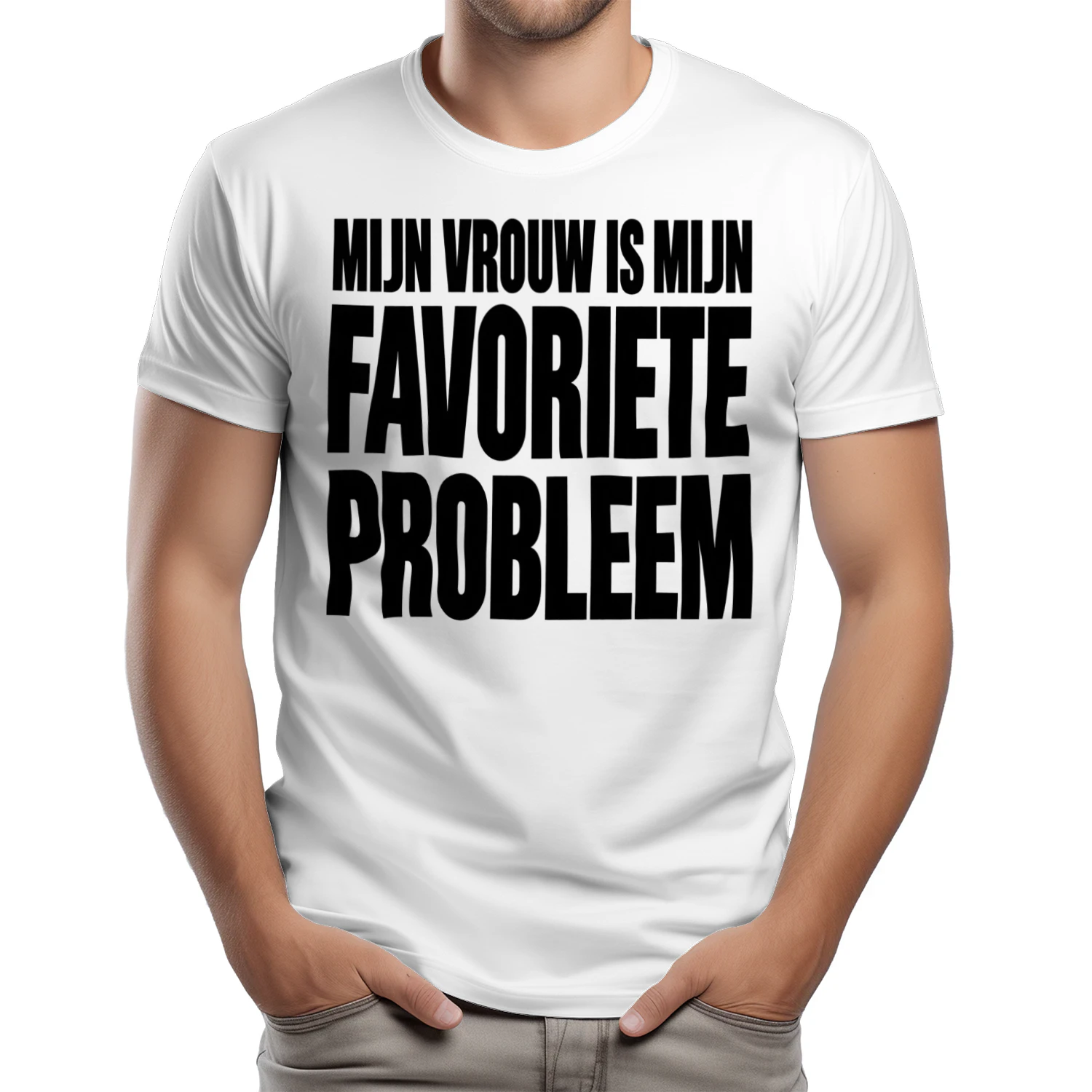 Mijn Vrouw Is Mijn Favoriete Probleem – T-shirt Design