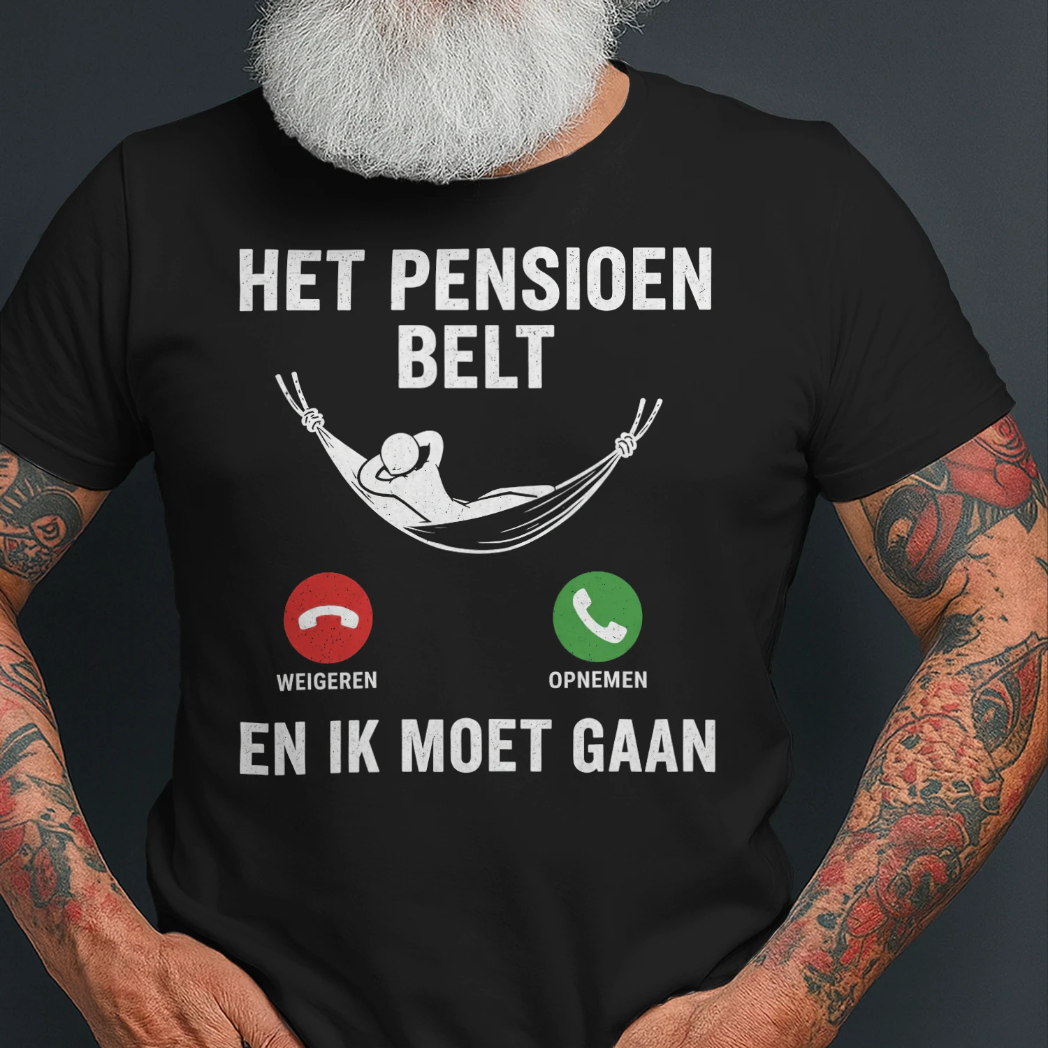 Grappig Pensioen T-Shirt – HET PENSIOEN BELT