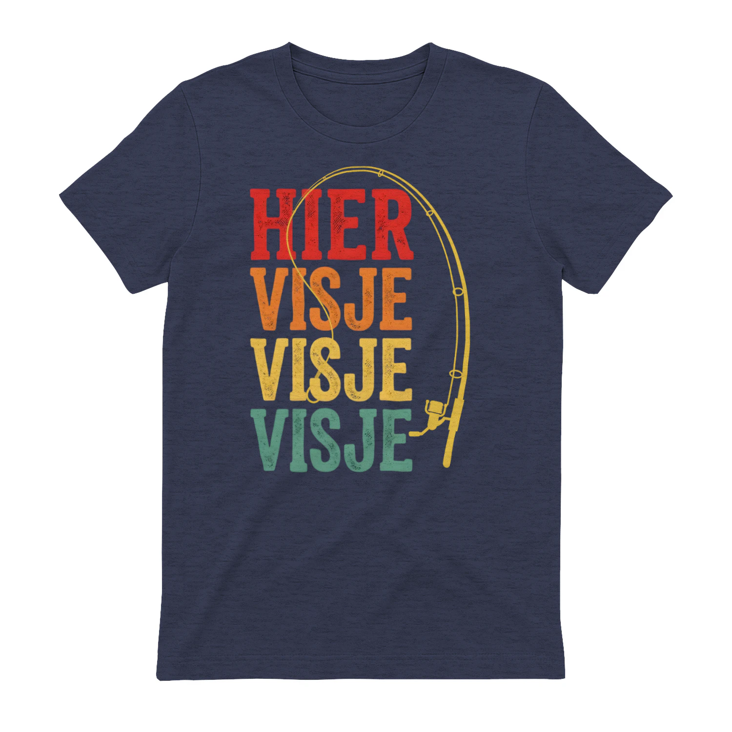 Hier Visje Visje Visje - Grappig Vissen T-shirt
