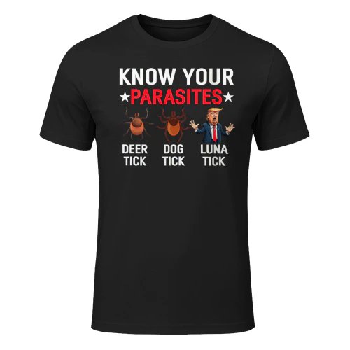  Know Your Parasites Anti-Trump Meme Trump Parody Tick Resist T-Shirt Copy