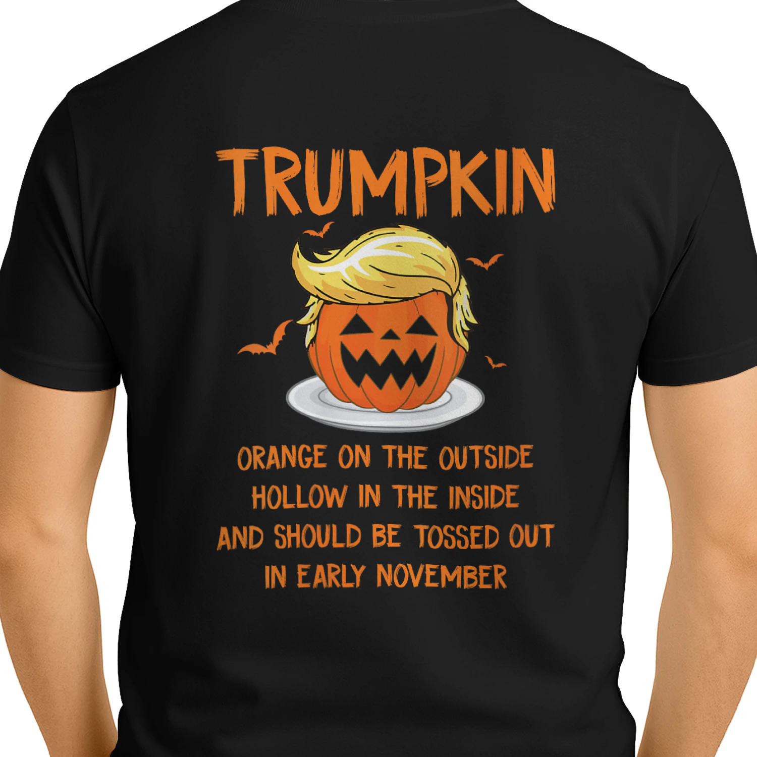 Halloween Anti Trumpkin Orange On The Outside Hollow Inside T-Shirt