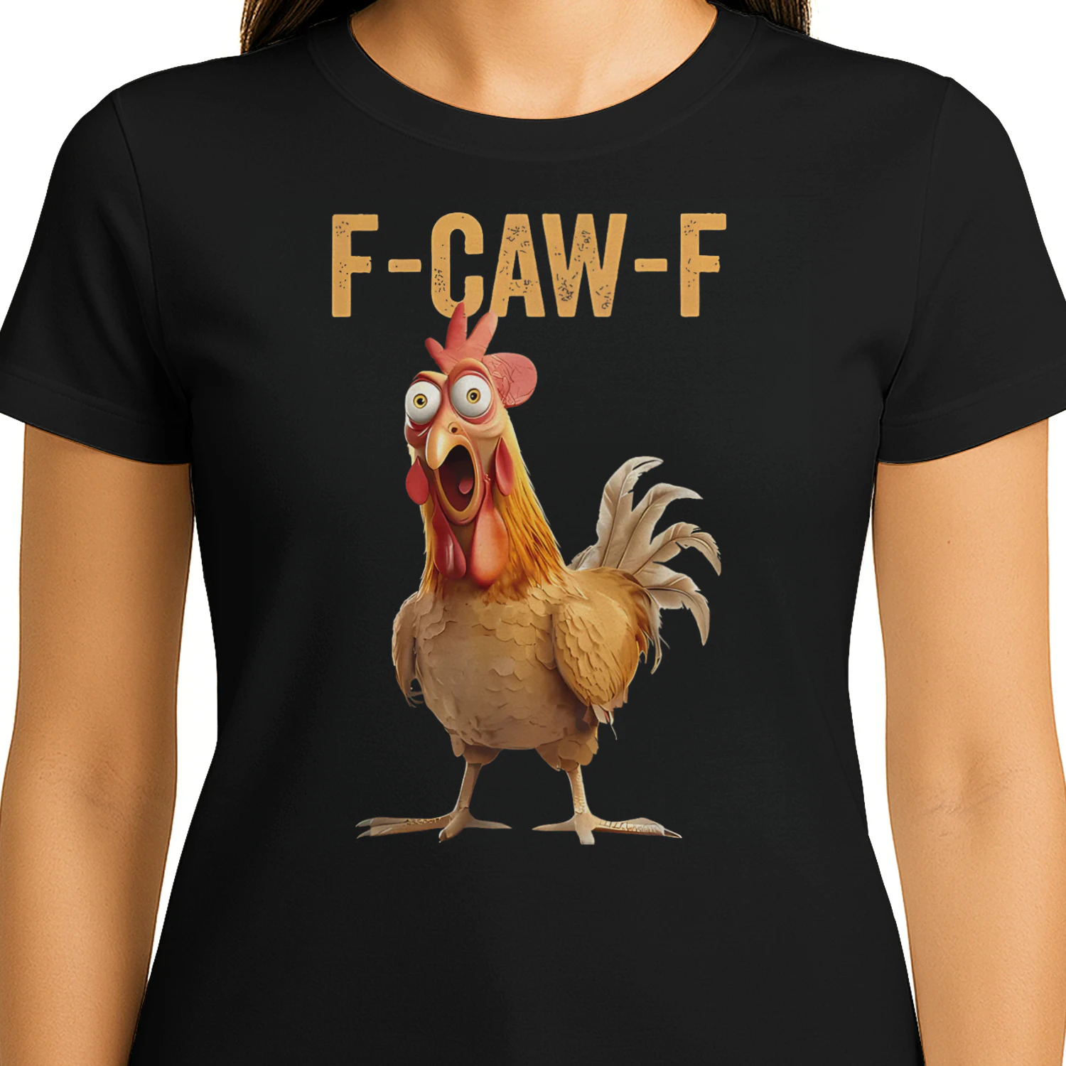 F Caw F Rooster Funny Bird Chicken Whisperer Fawk Men Women T-Shirt