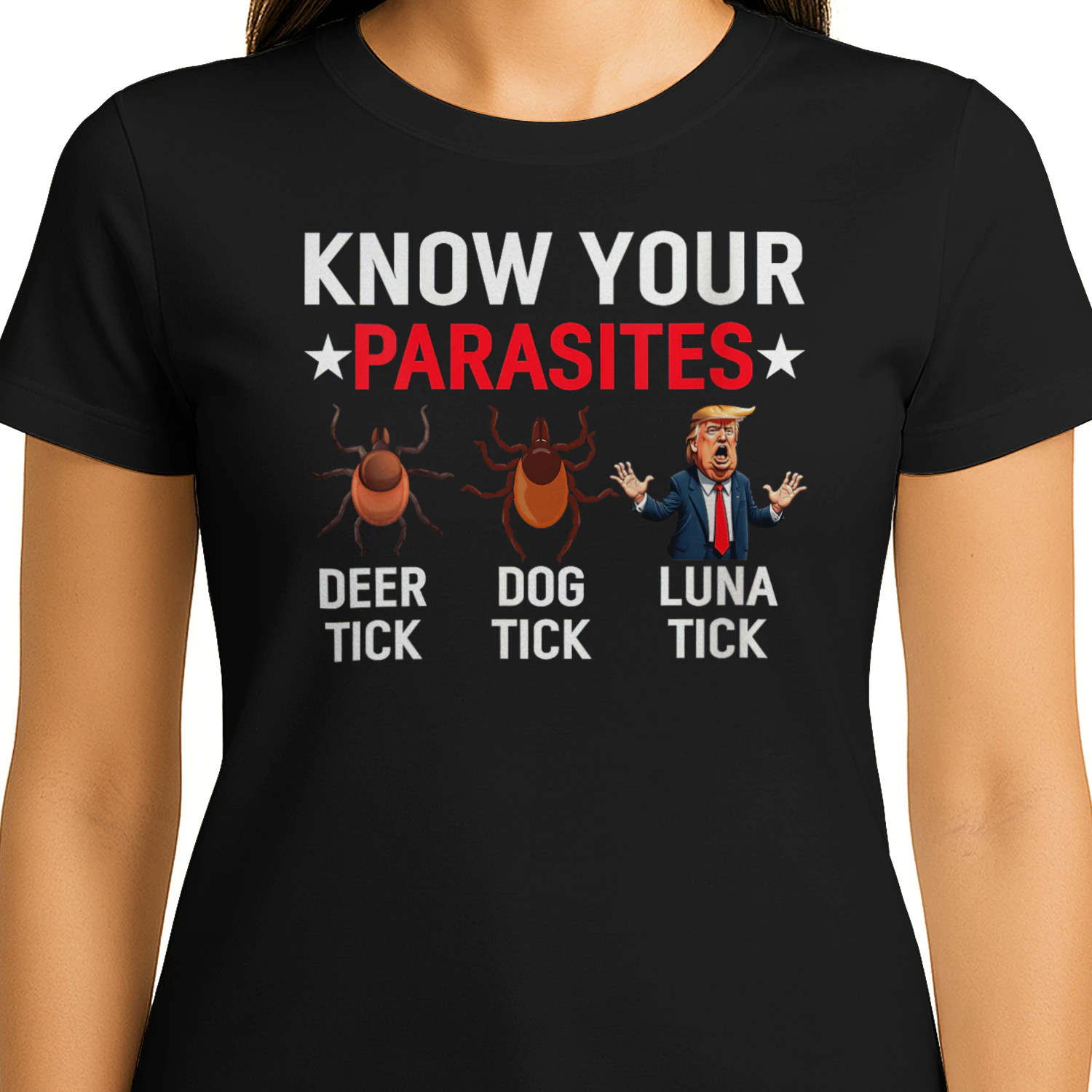  Know Your Parasites Anti-Trump Meme Trump Parody Tick Resist T-Shirt