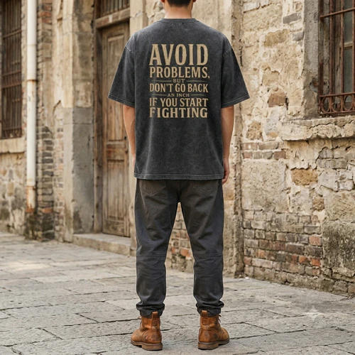 Avoid Problems Vintage Motivational T-Shirt