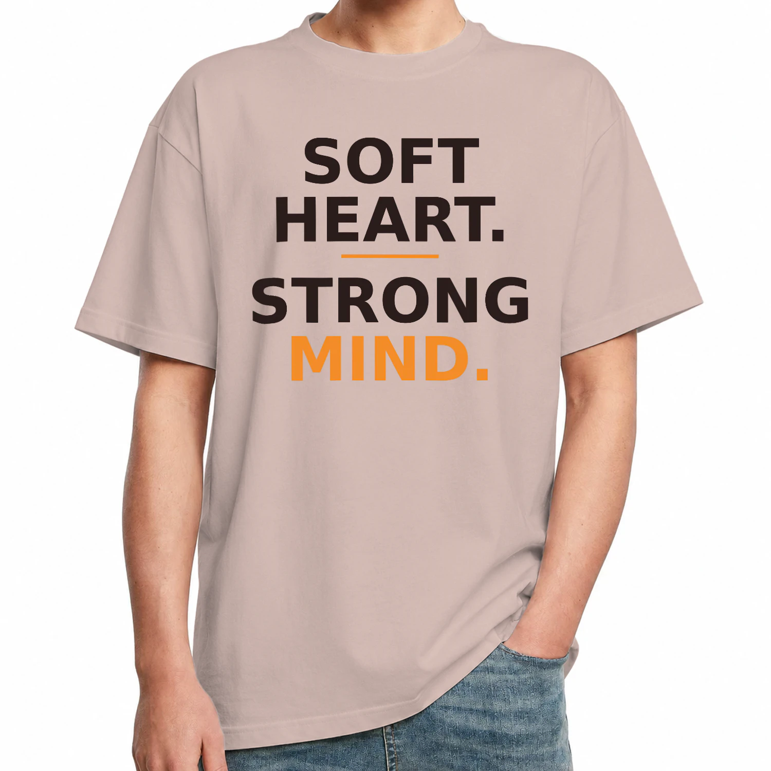 Soft Heart. Strong Mind. Heavy Oversized T-Shirt