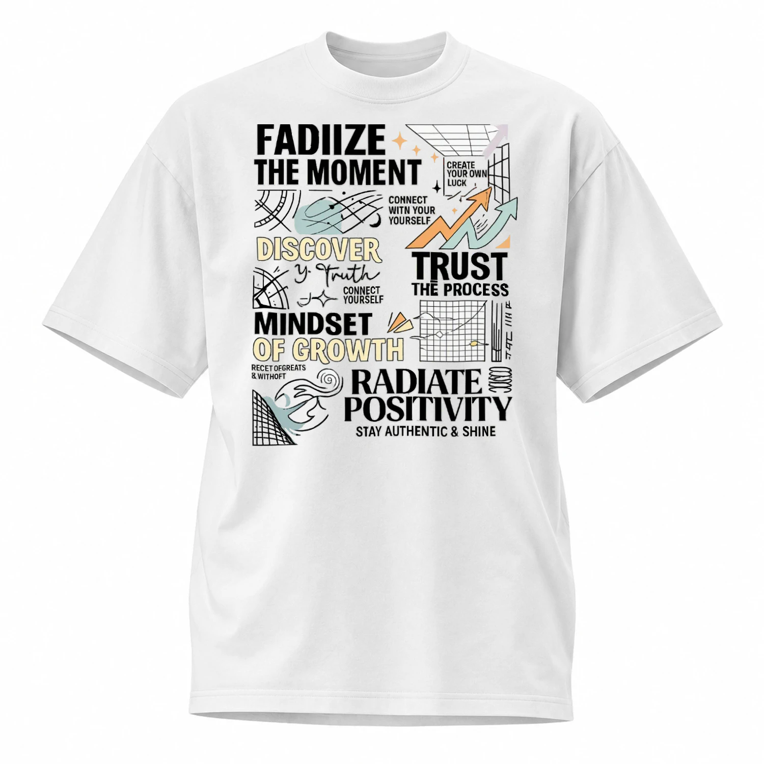 Oversized T-shirt – Radiate Positivity Edition