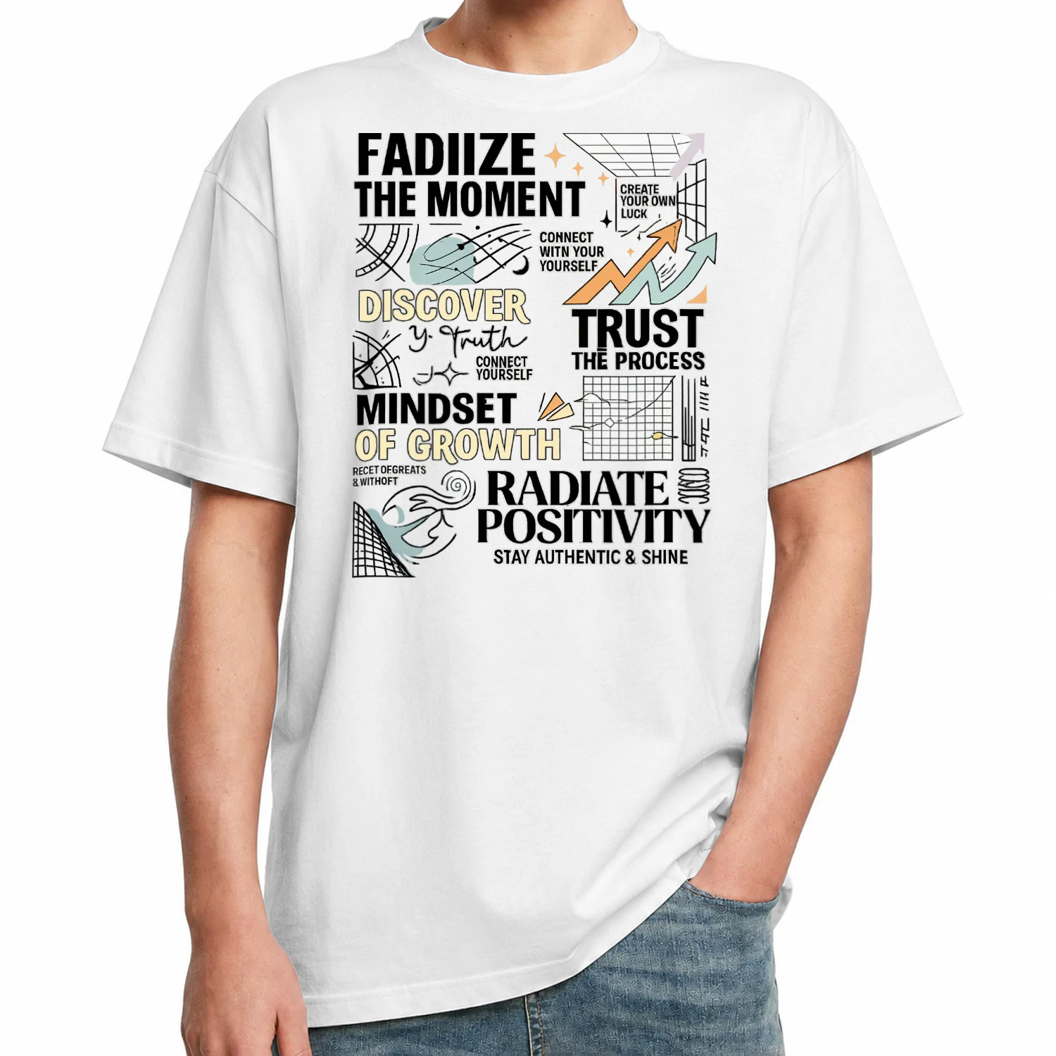 Oversized T-shirt – Radiate Positivity Edition